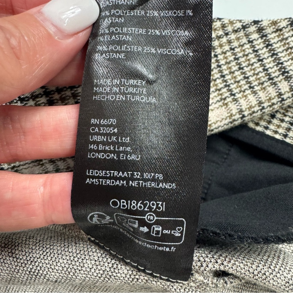 Anthropologie Maeve Collegiate Plaid Knit Blazer Jacket Asymmetrical Small EUC - Picture 11 of 16